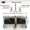 Bathroom Sink Splash Guard 3-Round-Hole : AHA HOMEWARE, Faucet Mat