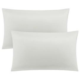 PiccoCasa Bamboo Viscose Pillowcases 2 Pack Silky Soft Pillow Cover for Hair and Skin - Cool and Breathable Pillow Cases Isabelline 50x75cm