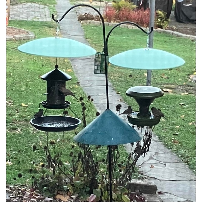 andergi 19.25-Inch Extra Large Squirrel Baffle,Hummingbird Feeder Shade Dome Cover,