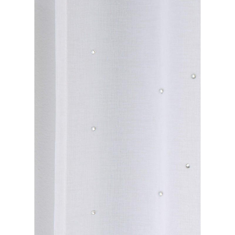 Tyrone Textiles Ltd Jewel White Diamante Voile Panel (Drop -