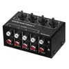Tiardey 4 Channel Stereo Audio Mixer Support RCA Input and