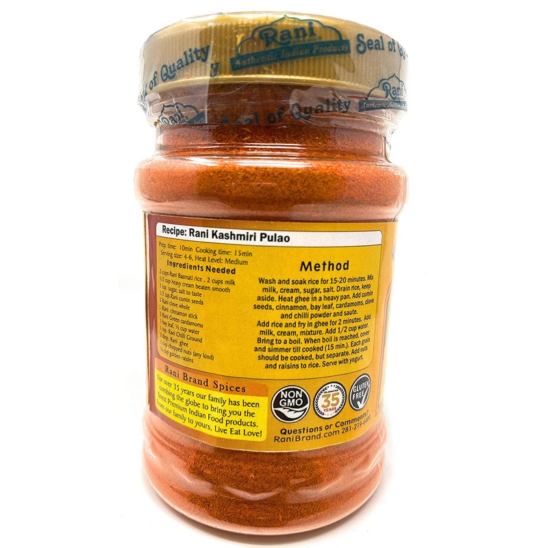 Rani Chilli Powder (Mirchi) Ground Indian Spice 3oz (85g) ~