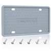 QiqaMole 1 Pack Silicone License Plate Frame, Front Back License