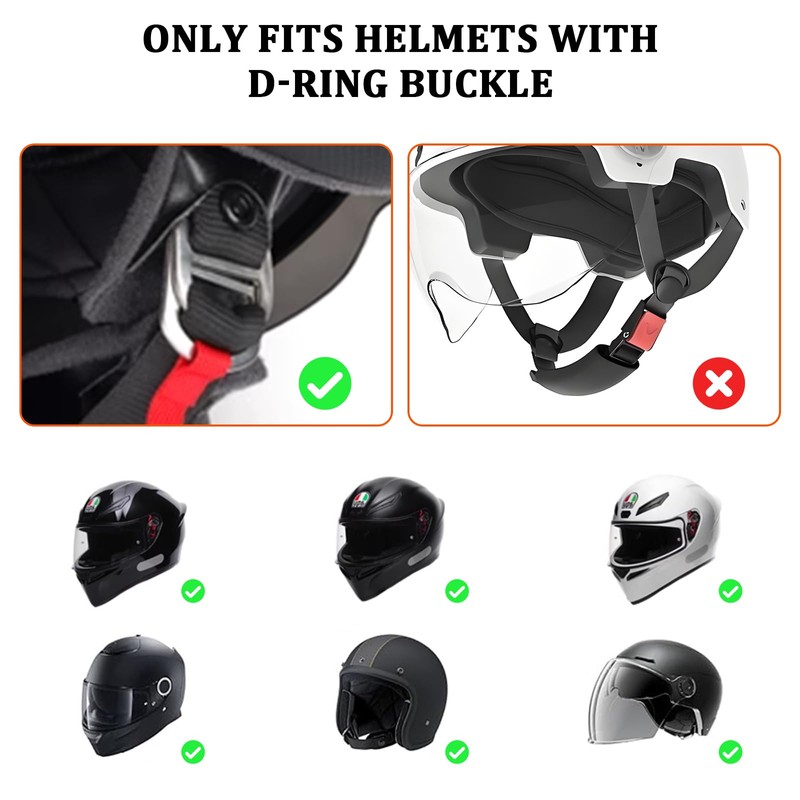 Helmet Quick Release Buckle Kit - Motorcycle Helmet Chin Strap
