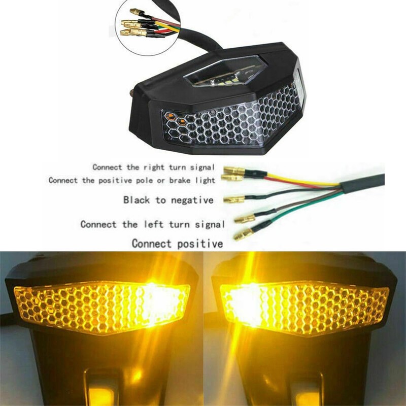 LED Rear Tail Tidy Fender Eliminator Kit License Plate Holder