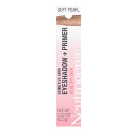 Neutrogena Neutrogena Sensitive Skin Eyeshadow + Primer, a Longwearing, 2-in-1 Metallic Eyeshadow for Sensitive Skin with Pro-Vitamin B5, Lightweight Cream-to-Powder Formula, Soft Pearl, 0.22 oz