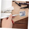 VILLFUL 15pcs Stainless Steel Flat Head Tweezers for False Lashes