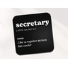Secretary Square Coaster - Office Work New Job Dictionary Regular