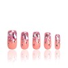 LOVFUL Press on Nails Pink Glitter| Handmade with Full Covered