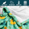 Duck Print Flannel Throw Blanket 60 x 50 Inches, Soft