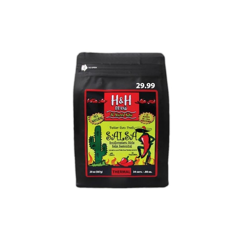 30 Second Salsa Mix-Seasoning Southwestern style; (20 oz. 34-Servings 0.88-ea.