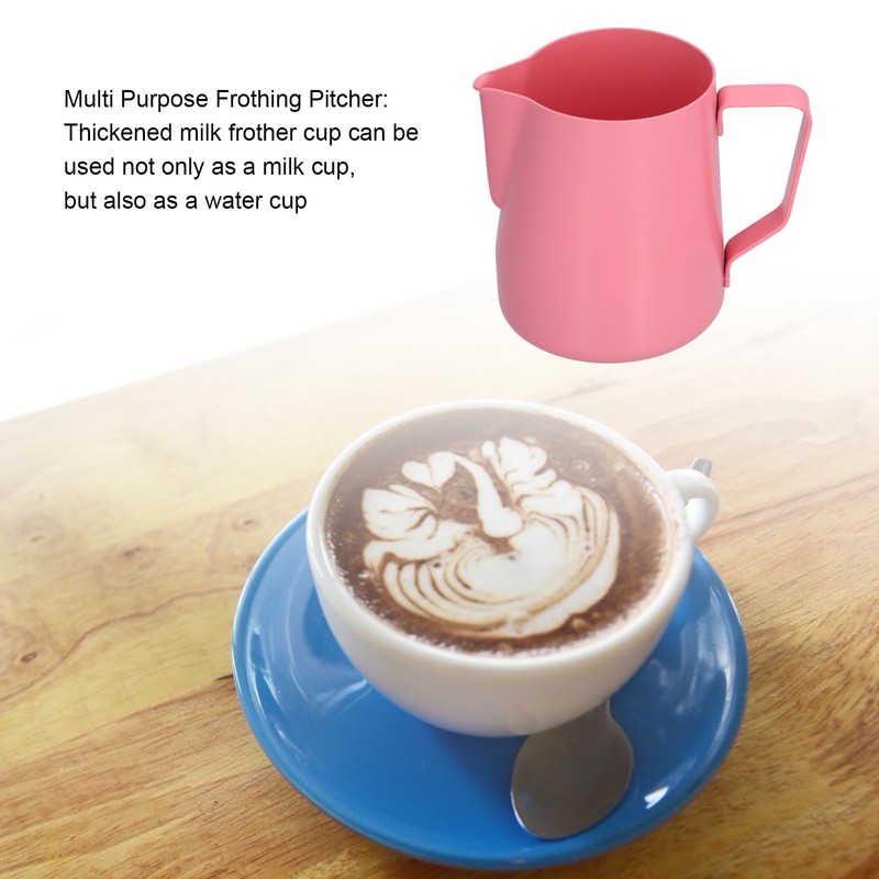 600ml Pointed Mouth Milk Frothing Pitcher Stainless Steel Thickened Milk
