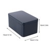 Zerodeko Rectangular tinplate box, mini portable tea storage container, metal