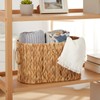 YBEATY Toilet Paper Storage Basket, Water Hyacinth Slim Toilet Paper