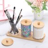 Tbestmax 10 Oz Cotton Swab/Ball/Pad Holder with Vanity Tray, Qtip