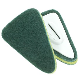 JECOMPRIS 2Pcs Replacement Cleaning Brush Heads for Bathroom Floor Tile Scrubbing Multi-Surface Mop Accessory 6X4 Inches Easy Fit