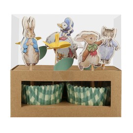 Meri Meri Easter Cupcake Kit (Pack of 24), Festive Cupcake Toppers & Paper Cases, Easter Decorations