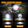 Lusgwufad 5-3/4 5.75 inch LED Motorcycle Headlight for Harley Davidson