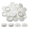 Moicstiy 30Pcs 1-1/4 inch (32mm) White Hole Plugs, Plastic Round