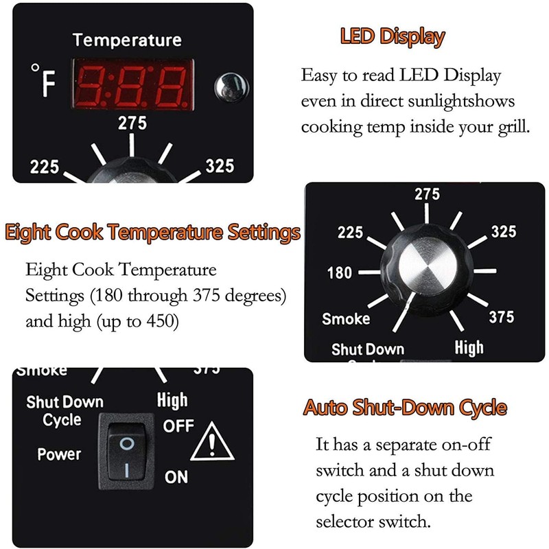 Digital Thermostat Controller Kit Compatible with Traeger Pellet Grills BAC200