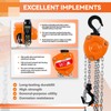 TKK 550lbs Chain Hoist 1/4 Ton - 10FT Chain Mini