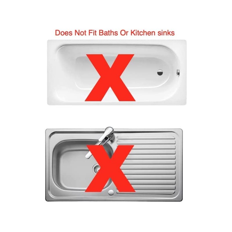 Taps2Traps® 38mm Bathroom Basin Plug With Large Easy Grip Handle