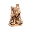 Baoblaze Standing Running Two Horses Statue Feng Shui Two Galloping