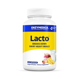 Enzymedica, Lacto, mit Lactase, 30 vegane Kapseln, hochdosiert, Laborgeprüft, Sojafrei, Vegetarisch, Glutenfrei, Ohne Gentechnik