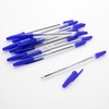 BAZIC Pure Blue Stick Pen (12/Pack)