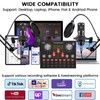 FOLTUSYMY Podcast Equipment Bundle for 2, Audio Interface with Cardioid