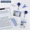 BETOOM 3 Pack Hard Plastic Badge Holder-Vertical Heavy Duty ID