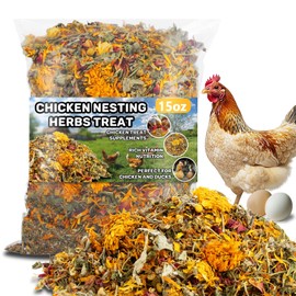 MAQIHAN 15oz Chicken Nesting Herbs - Dried Herbs for Laying Hens to Support Egg Production,Feather Quality,Daily Wellness,Natural Chicken Treats & Poultry Feed Botanical Mix for Coop