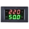 Generator Dual Display LED Digital AC Voltmeter Frequency Meter Test