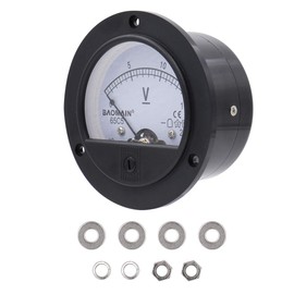 Baomain 65C5 Analogue Panel Meter Volt Voltage Gauge Analog Voltmeter DC 0-15 V