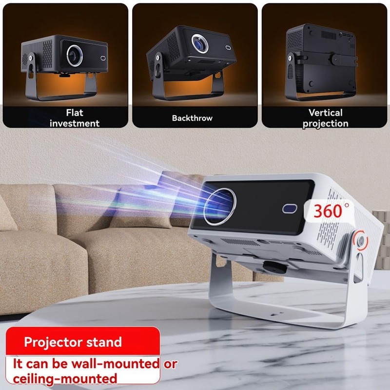 Snblzhef Projector Bracket Rotating Projector Bracket Universal 1/4 Screw Hole