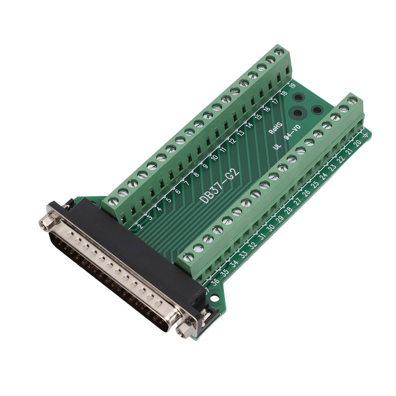 DB37 Breakout Connector Terminal Board Straight PCB Insulated Anti Interference
