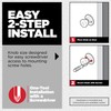 Kwikset Tylo Dummy Door Knob, Single Sided Handle for Closets,