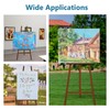 Somime A - Frame Wooden Display Easel with Wheels -