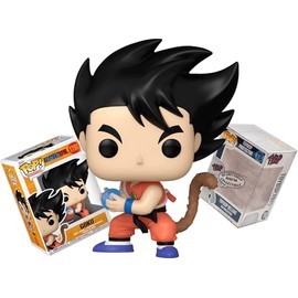 Funko Kamehameha Kid Goku with Tail + Pop Protector: Dragon Ball TV Pop! Animation Vinyl Figure (Gift Set Bundled with ToyBop Brand Box Protector Collector Case)