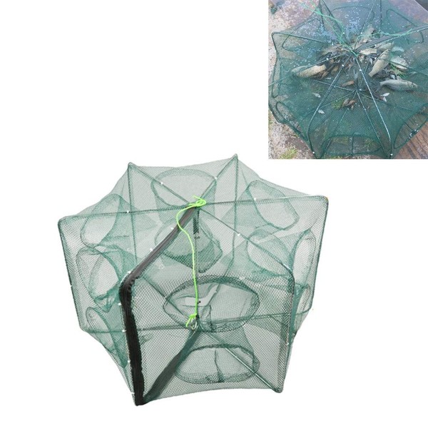 Laxygo Portable Folded Fishing Net Collapsible Net Trap Cast Dip