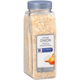 McCormick Culinary Minced Onion, 17 oz (Pack of 6) - Six 17 Ounce Containers of Dried Minced Onion Flakes, Perfect for Soups, Sauces, Meatballs, Relishes and Casseroles