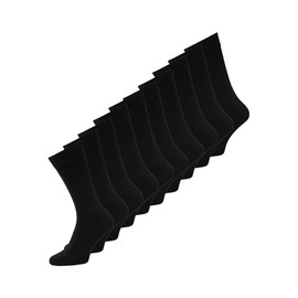 JACK & JONES 10 Pack Mens Socks Comfortable Crew Socks Multipack Walking Running Jogging Gym Socks for Men, Blue Colour, Size- One Size