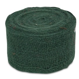 Windhager Jute Wrap Strips, Eco Jute Fabric, Jute Ribbon, Decorative Ribbon, Craft Ribbon Made of Jute, Green, 10 cm x 25 m, 05851
