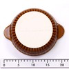 Maruyoshitouki Pottery M4782 Gratin Plate, Standing Round Brown, L