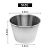 RUANI Pack of 12 - Premium Brushed Stainless Steel Condiment