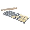 Eppicotispai 24 Holes Aluminum Round Ravioli Maker with Rolling Pin