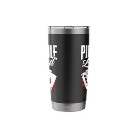 Pinochle Legend - Funny Pinochle Card Game Pinochle Stainless Steel Insulated Tumbler