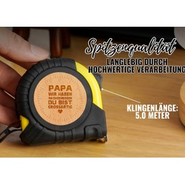 INNObeta Dad Gift Birthday from Children, 5 Metre Roll Tape Measure with Easy-to-Read Breakage Values, Ideal for Father's Day, Christmas