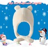 Laahoem Movable Ear Bear Hat Women's Cute Funny Plush Bunny