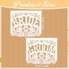 Mexican Wedding Decorations White Papel Picado Bride and Groom Chair